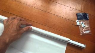 Levolor peel to width or DIY size at home roller blind