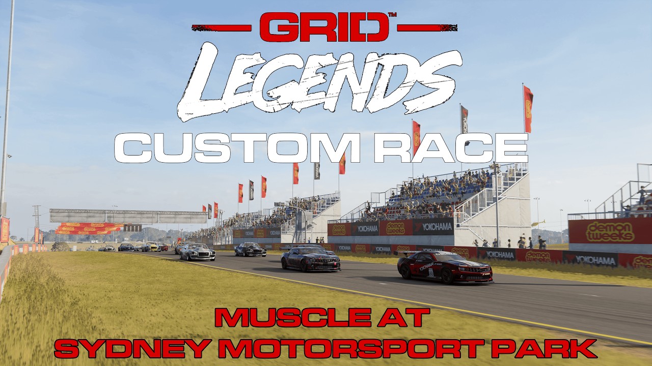 GRID Legends Custom Race: Muscle At Sydney Motorsport Park