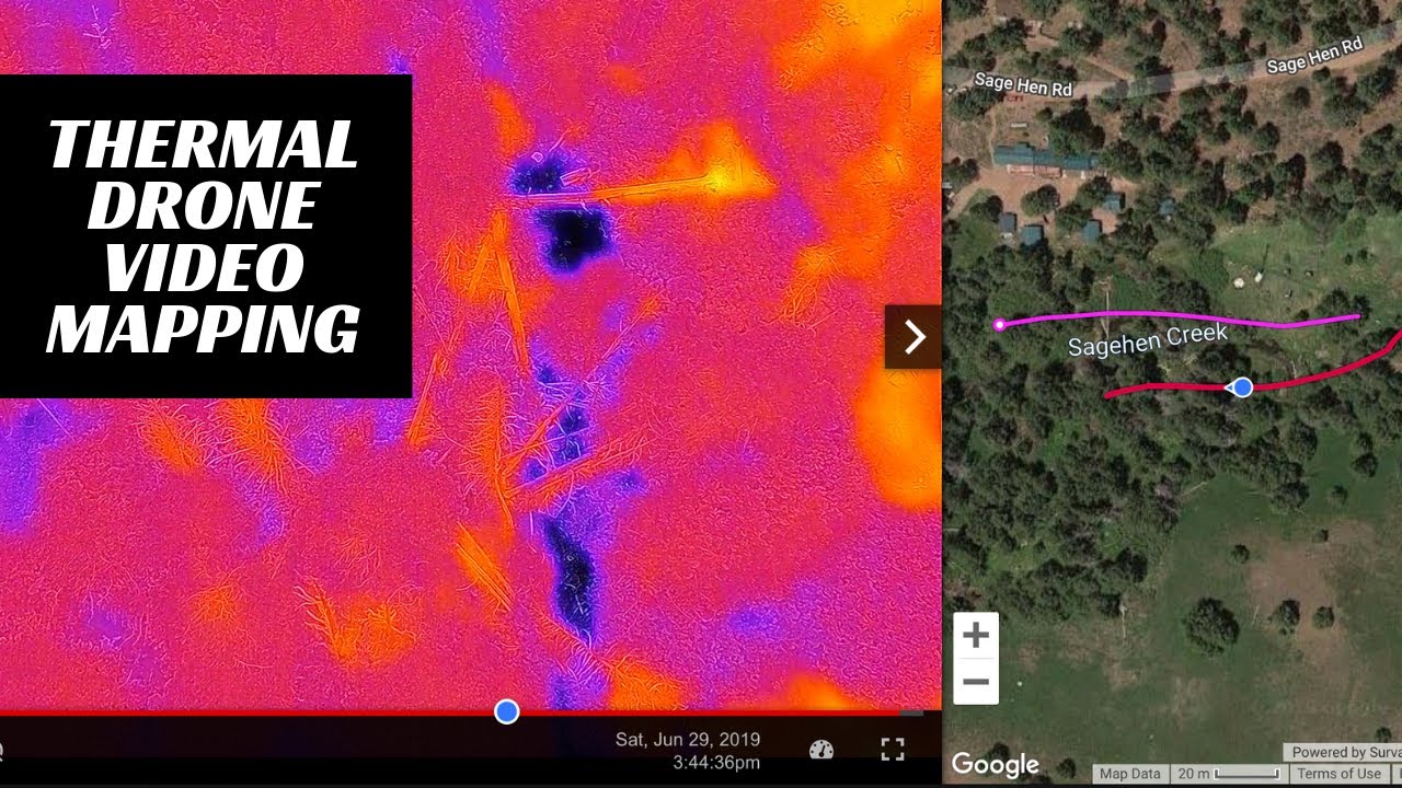 Pro tip Dual color and thermal drone video on a map YouTube