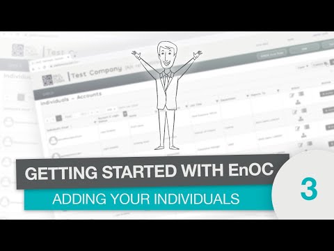 Getting started with EnOC - How to add individuals