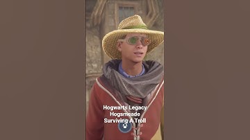 Hogwarts Legacy Using Ancient Magic Power Attack On Troll