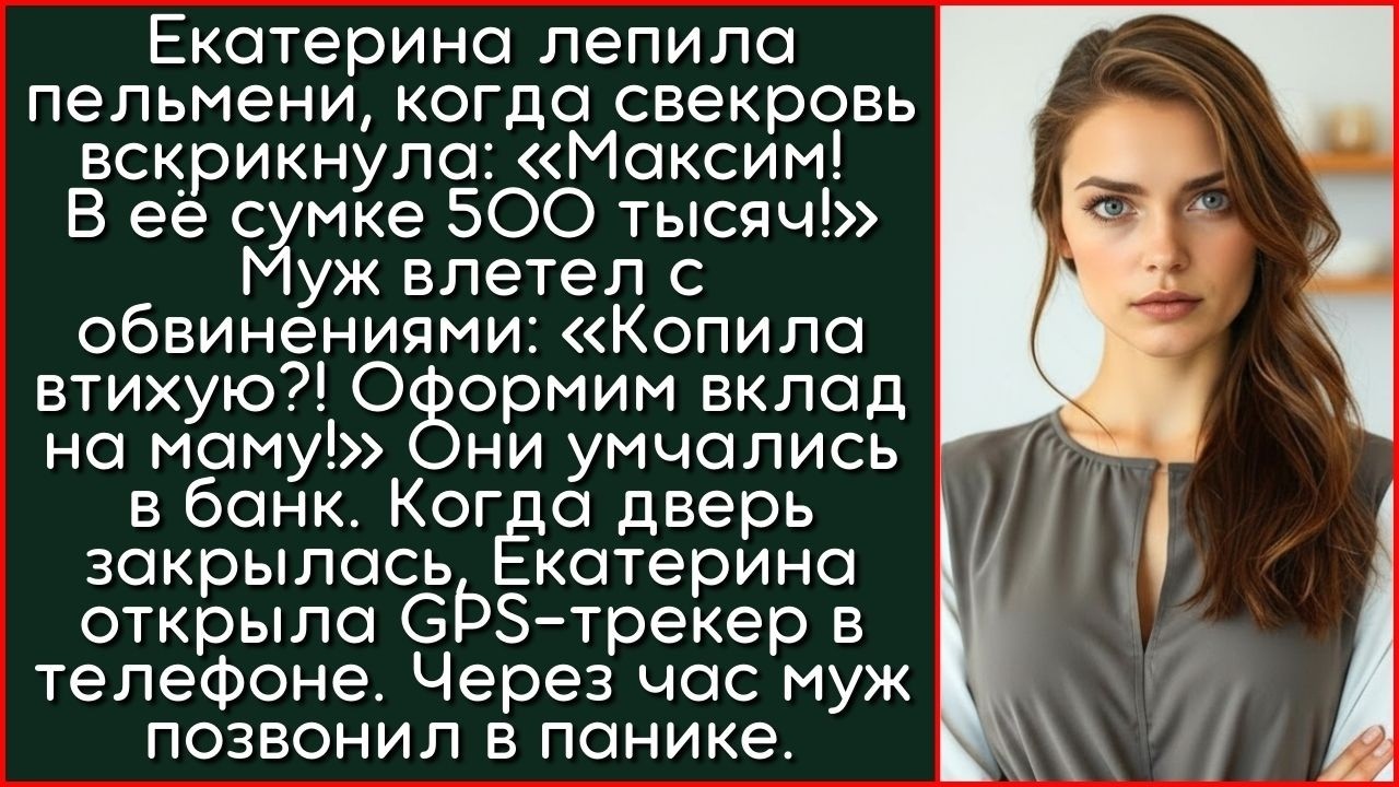 Екатерина Готовила Пельмени, Когда Услышала Крик Мужа: «Мама Нашла В Твоей Сумке 500 Тысяч!»