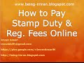 How to pay Stamp duty and Registration fees online