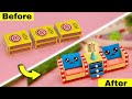 How to make mini sofa from matchbox || Diy miniature couch with matchbox