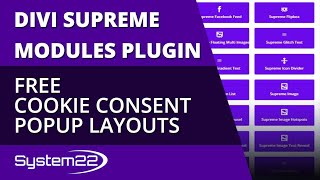 Divi Supreme Modules Free Cookie Consent Popup Layouts 👈