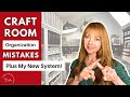 Avoid making these craft room organizing mistakes plus my new organization method