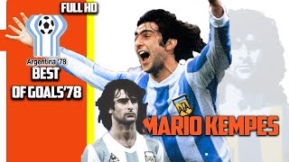 Mario Kempes The best of Goals in World Cup 78 Full HD