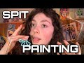 Asmr  1 hour of spit painting  triggers vary 