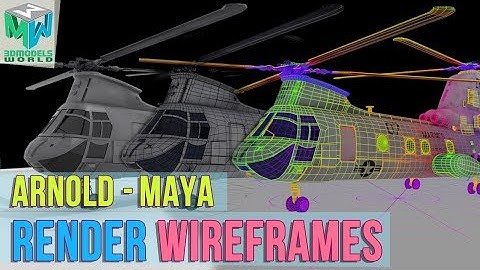 How to Render Wireframe in Arnold and Maya - Tutorial