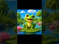 Frog Song 🐸 | Ribbit Ribbit Nursery Rhyme | Kids Cartoon #Shorts