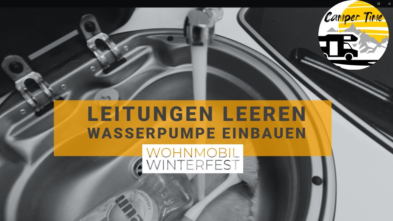 Wohnmobil - Wasserleitungen mit Floë entleeren - frostsicher machen Einbau neue Wasserpumpe Wohnmobil - Wasserleitungen mit Floë entleeren - frostsicher machen Einbau neue Wasserpumpe
