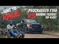 A Procharged F150 Vs dodge, chevy, and a harbor freight go kart