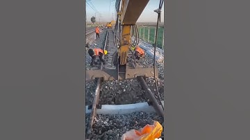 Railway line sleeper changing Technique #indianrailways #railway #technology