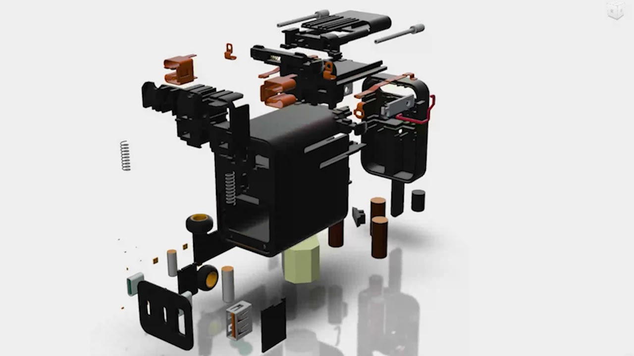 Qcharger 3D structure split
