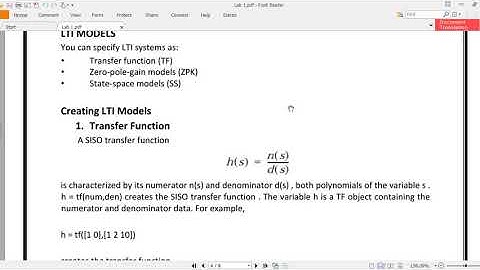 Partial fractions and LTI systems in MATLAB