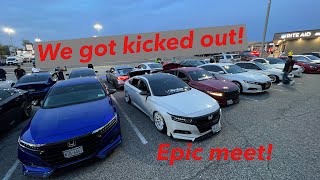 10th gen accord meet was insane! cops kicked us out!