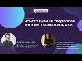 Webinar How to earn up to $200,000 with an IT school for kids, David and Julia