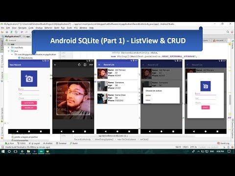 Android SQLite (Part 1) - ListView & CRUD