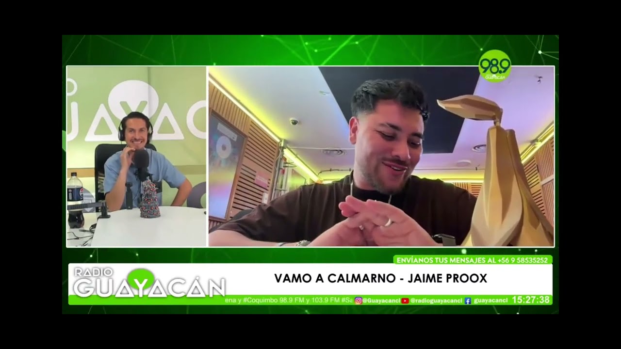 Entrevista Jaime Proox - Copihue de Oro Mejor programa Radial Vamo a calmarno 