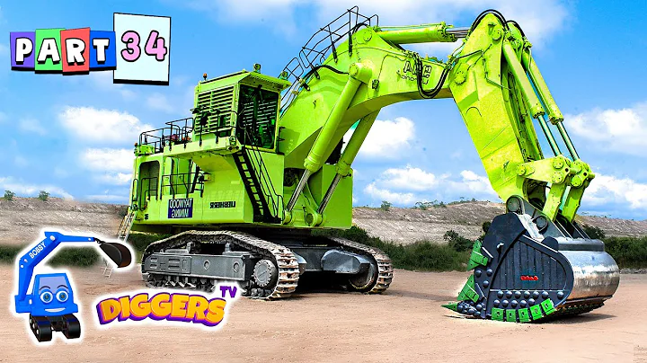 Diggers For Kids 🦺 Diggers At Work, Dump Trucks, Loaders, Crawler Excavators | Diggers TV