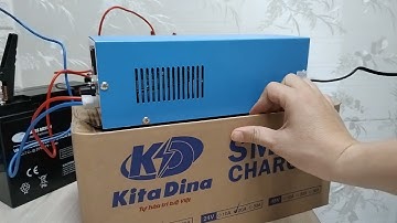 Sạc ắc quy 12V-24V 20A tự động Kita Dina cao cấp. Đầy từ ngắt, chống ngược cực, chập cực.