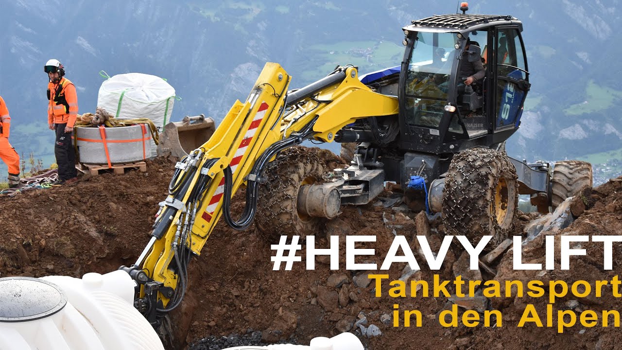 Arbeiten am Abgrund: neue Trinkwassertanks für die Alp Calanda