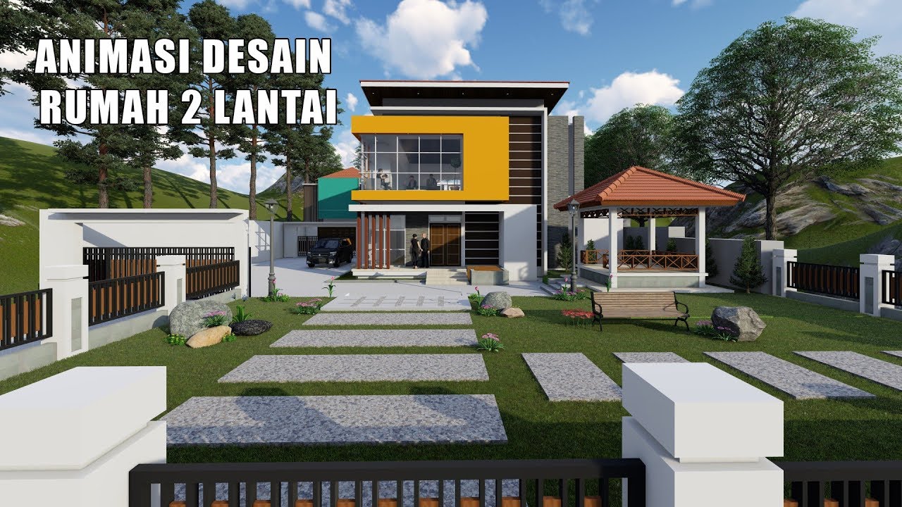 Desain Rumah 2 Lantai Minimalis Modern Youtube