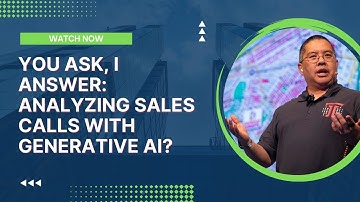 You Ask, I Answer: Analyzing Sales Calls with Generative AI?