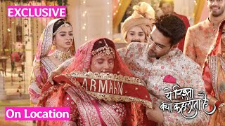 Yeh Rishta Kya Kehlata Hai | On Location | Armaan Ne Pehnaya Abhira Ko Dupatta, Ruhi Jealous