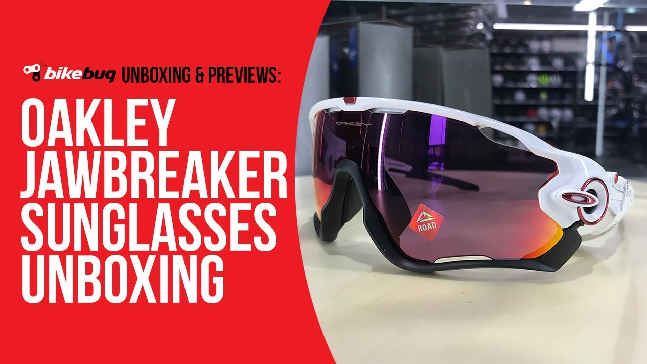 Oakley Jawbreaker Prizm - Polished White/Prizm Road Sunglasses Unboxing |  Bikebug - YouTube