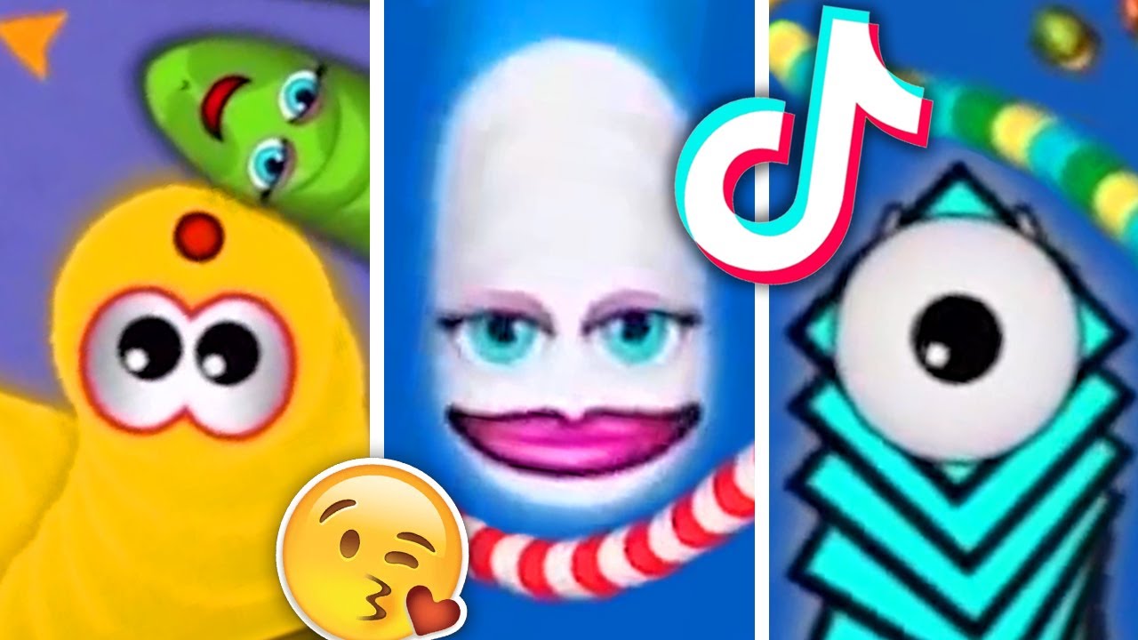 Kumpulan TikTok Cacing WormsZone.io Viral Video Terbaru (Worms Zone io Zona Cacing Tiktok) #10 🐍🍒