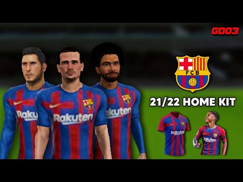 Barcelona 21 22 Home Kit Dls 21 Youtube
