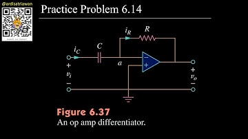 Practice Problem 6.14 Fundamental of Electric Circuits (Sadiku) 5th Ed - Differentiator RC Op-amp