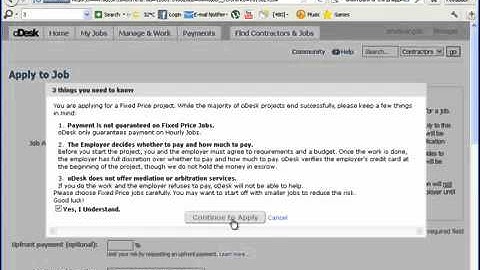 10. oDesk - How to apply  for a Job on oDesk part1.FLV