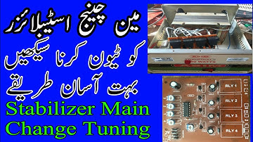 How to automatic stabilizer main change circuit wale ki setting  karna sikhen in Urdu||TariqElectric