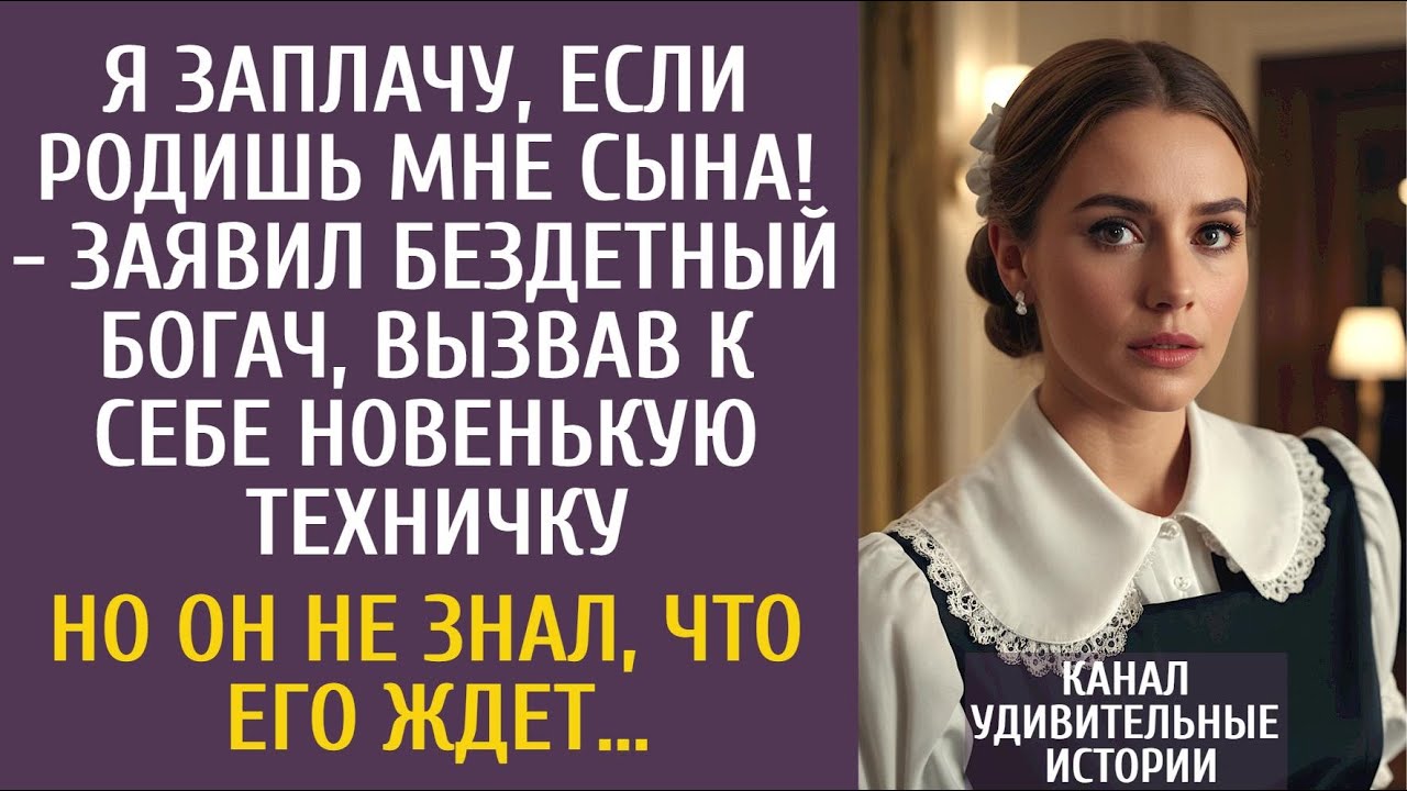 Я заплачу, если родишь мне сына! - заявил бездетный богач, вызвав к себе новенькую техничку…