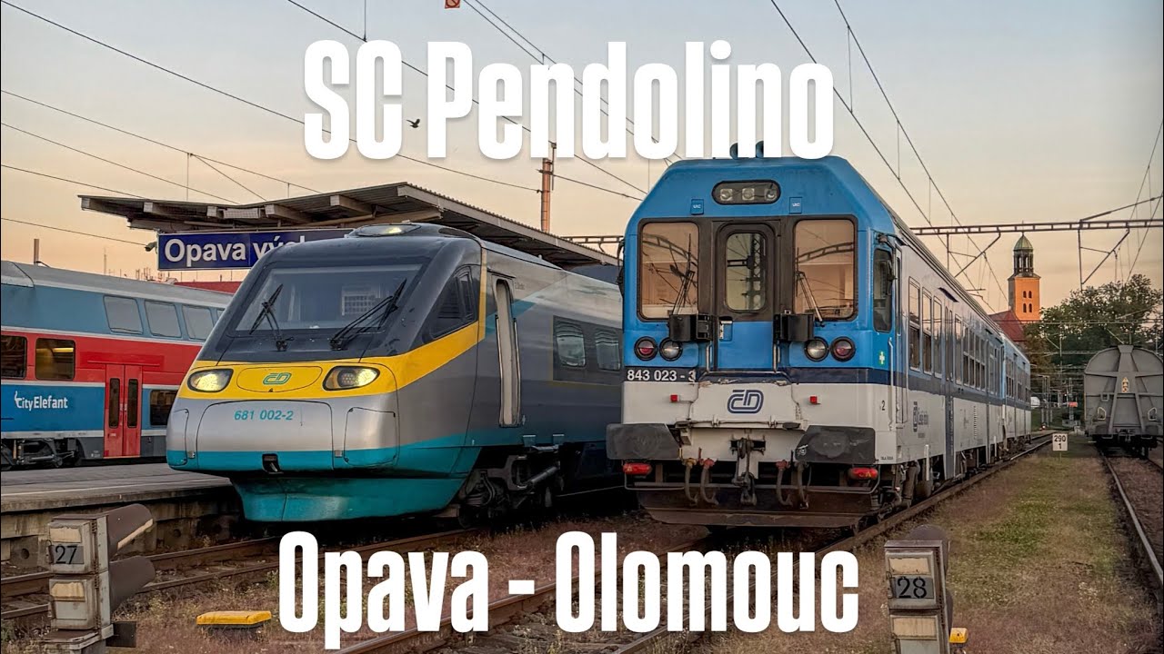 Ranní “Opavan” s Pendolinem, Opava - Olomouc
