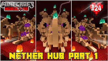 I Transformed the Nether Portal in Minecraft Hardcore (hindi) part1 Ep24
