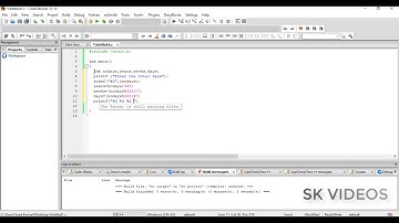 C Program to  convert given Days to Years, Week, Days