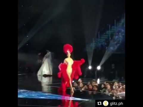 Miss France and her national costume - YouTube