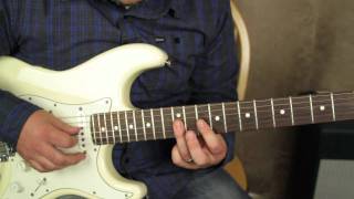 Video thumbnail of "Stevie Ray Vaughan - Texas Blues - Couldn't Stand the Weather - How to Play - Tutorial"