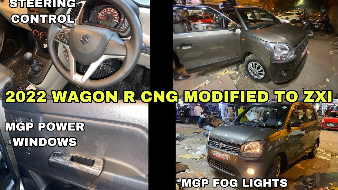 2022 WAGON R CNG MODIFIED LXI TO ZXI | MARUTI GENUINE PARTS - YouTube