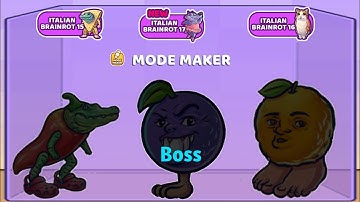MERGE FELLAS ITALIAN BRAINROT 15, 16 & 17  – MOD MAKER ⁉️ REVERSED CHALLENGE | NEW UPDATE BOSS #boss