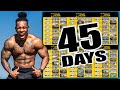 45 DAY AT HOME WORKOUT PLAN(NO EQUIPMENT)