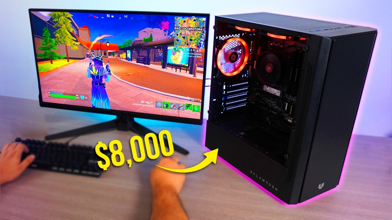 Armé PC Gamer Económica de $8k para Minecraft, Fortnite, Valorant