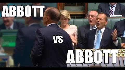 Tony Abbott vs Tony Abbott
