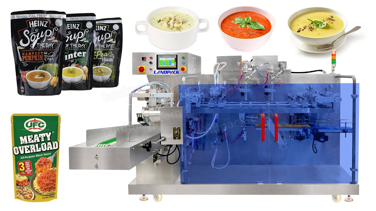Automatic Food Grade Retort Packaging Machine For Meat Sauce Food Paste ...