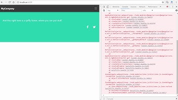 [Angular]5  Home & FAQ Page