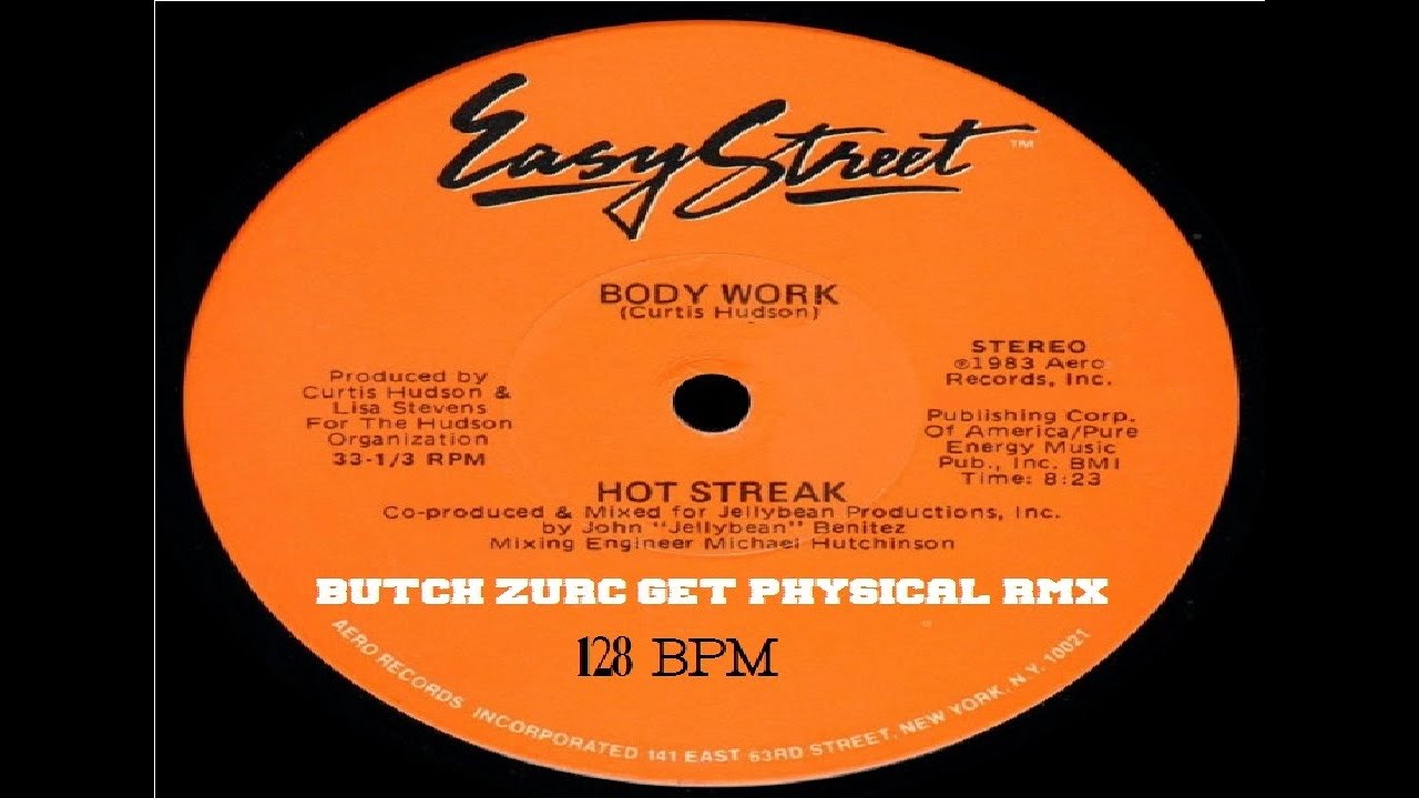 BODY WORK HOT STREAK (BUTCH ZURC GET PHYSICAL RMX) 128.00 BPM YouTube
