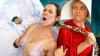 DIY Halloween Costumes 2018! Roommate Wars!!